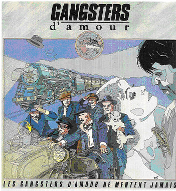 Les pochettes des deux 33 Tours des Gangsters d'Amour